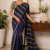 Deep Blue Handloom Cotton Saree BC2041