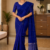 Royal Blue  Handloom Cotton Saree BC2197