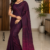 Deep Plum Handloom Cotton Saree BC2344