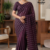 Deep Plum Handloom Cotton Saree BC2465