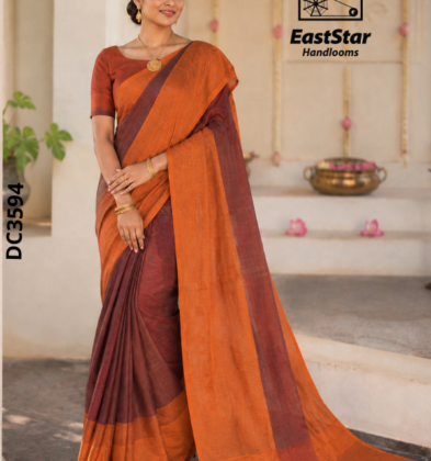 Multi Colour Handloom Cotton Saree DC3594