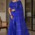 Royal Blue   Handloom Cotton Saree DC3617