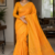 Mustard Yellow  Handloom Cotton  Saree DC3659