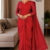 Red  Handloom Cotton Saree DC3687