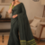 Olive Green Handloom Cotton Saree DC3690