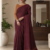 Marron  Handloom Cotton Saree DC3693