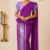 Purple  Handloom Cotton Saree DC3707