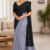 black Handloom Cotton Saree DC3732