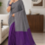 Ash Grey Handloom Cotton Saree DC3733