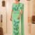Light Green Base  Handloom Embroidery cotton Saree EMC2226