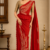 Red  Embroidery Rayon Saree EMS2020
