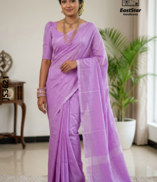 Lavender Handloom Silk Saree JS3621 Lavender Handloom Silk Saree JS3621