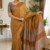 Golden Mustard Tone  Handloom Silk Saree JS3762