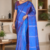 Blue Handloom Silk Saree JS3794