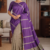 Purple Handloom Silk Saree JS3826