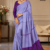 Lavender Purple Handloom Silk Saree JS3875
