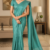 Teal Green  Handloom Silk Saree JS3921
