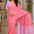 Coral Pink Handloom Silk Saree JS3949