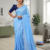 Light  Blue Handloom Silk Saree JS3982