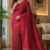 Red Handloom Silk Saree JS3999
