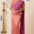 Onion Pink and  soft peach gold Handloom Silk Saree JS4374