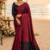 Marron Handloom Silk Saree JS4410