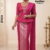 Magenta  Handloom Silk Saree JS4434