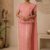 Soft Peach Pink Handloom Silk Saree JS4445