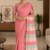 Dusty pink  Handloom Silk Saree JS4447