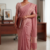 Dusty Rose-Pink Handloom Silk Saree JS4448