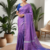 Violet-Purple Handloom Silk Saree JS4450