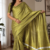 Olive Green  Handloom Silk Saree JS4456