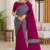 Deep Magenta  Handloom Cotton Saree BC2153