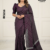 Deep Plum  Handloom Cotton  Saree BC1216