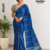 Blue Handloom Cotton Saree BC1277