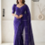 Purple Handloom Cotton  Saree BC1312