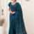 Deep Teal Blue Handloom Cotton Saree BC1448