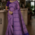 Lavender-Purple  Handloom Cotton Saree BC1631