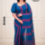 Royal Blue  Handloom Cotton Saree BC2286