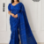 Royal Blue Handloom Cotton  Saree BC2480