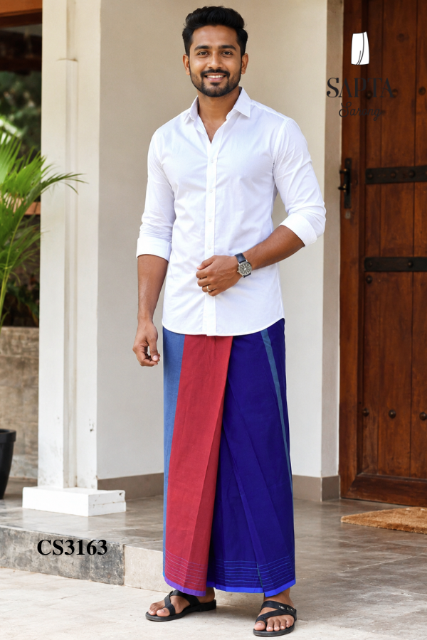 Multi Colour Handloom SAPTA Sarong CS3163 Multi Colour Handloom SAPTA Sarong CS3163
