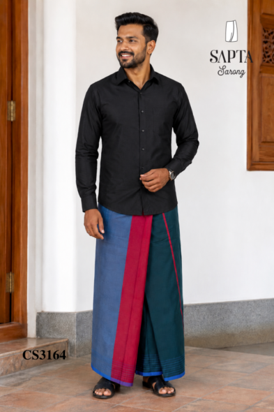 Multi Colour Handloom SAPTA Sarong CS3164