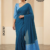 Peacock Blue Handloom cotton Saree DC3737