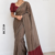 Earthy Taupe-Brown Handloom Cotton Saree DC3749