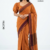 Rust Orange Handloom Cotton Saree DC3759