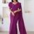 Magenta Purple Handloom Cotton Saree DC3808