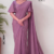 Dusty Mauve-Purple  Handloom Cotton Saree DC3809