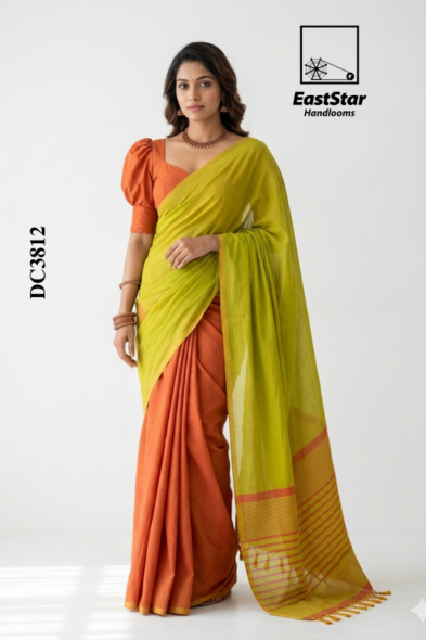 Colour Full Handloom Cotton Saree DC3812