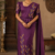Deep Wine Embroidery cotton Saree EMC2232