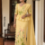 Pastel Yellow  Embroidery Cotton Saree EMC2238